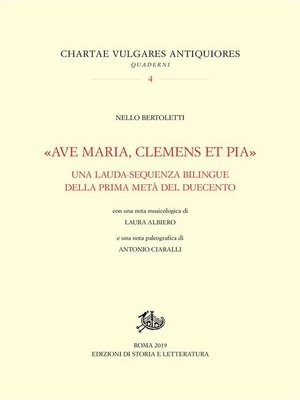 cover image of «Ave Maria, clemens et pia»